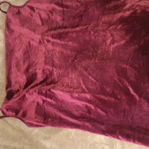 3xl shein red velvet dress